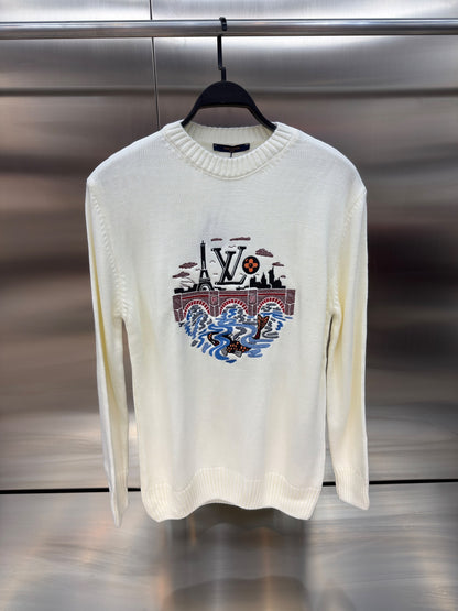 LV White hoodie