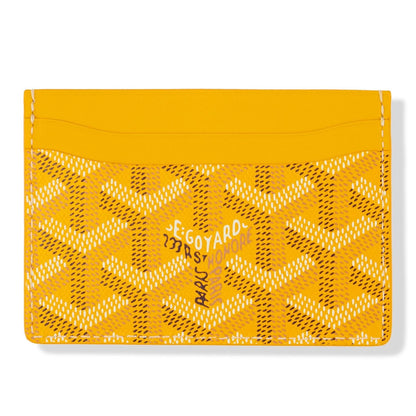 Goyard card holder yellow