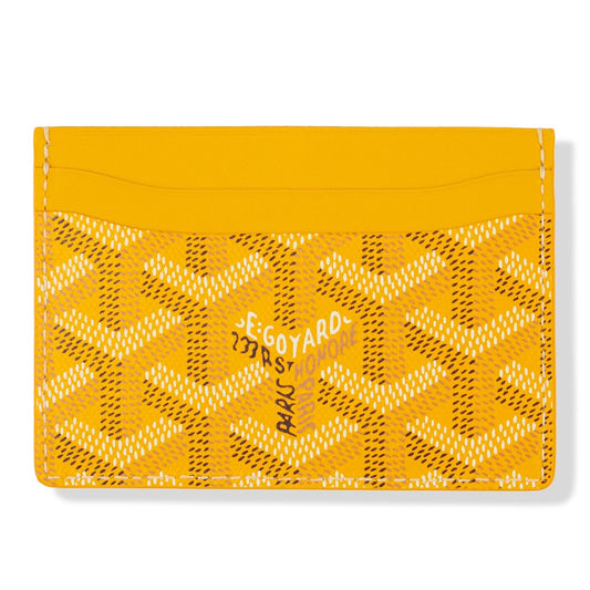 Goyard card holder yellow