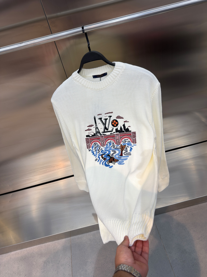 LV White hoodie