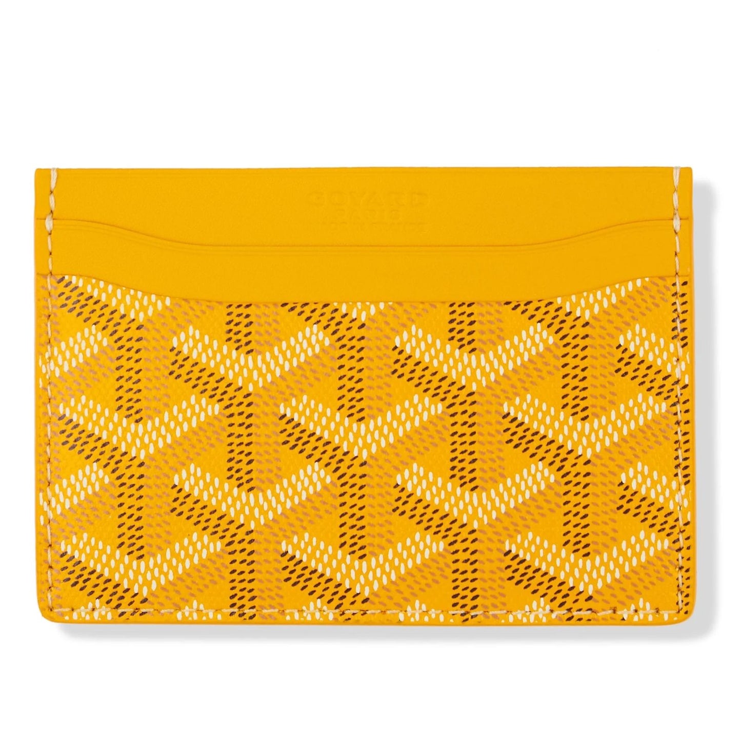 Goyard card holder yellow